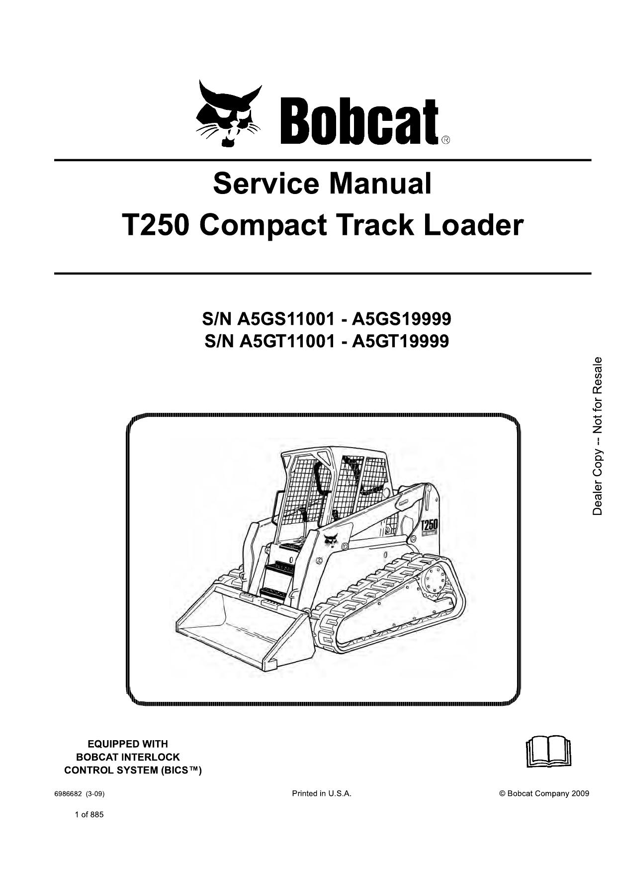 T250 Compact Track Loader Service Manual Bobcat 4